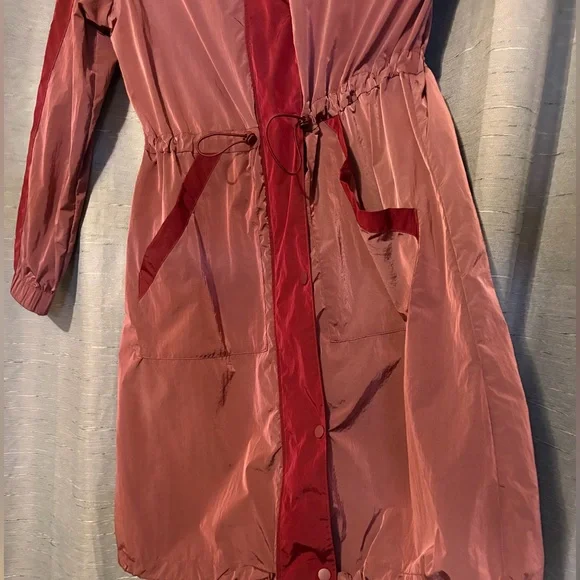 NWT- Chicos Maroon Long lightweight adorable hooded jacket for all seasons❤️ - Picture 3 of 16